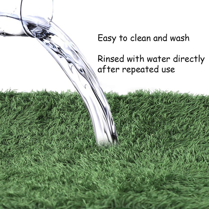 kathson 2pcs Reptile Carpet Terrarium Liner Tortoise Bedding Reptile Substrate Liner Mat Pet Cage Mats Supplies for Lizard Snake Bearded Dragon Gecko Chameleon Turtle Iguana (11.81 X 7.87 in) - Image 2